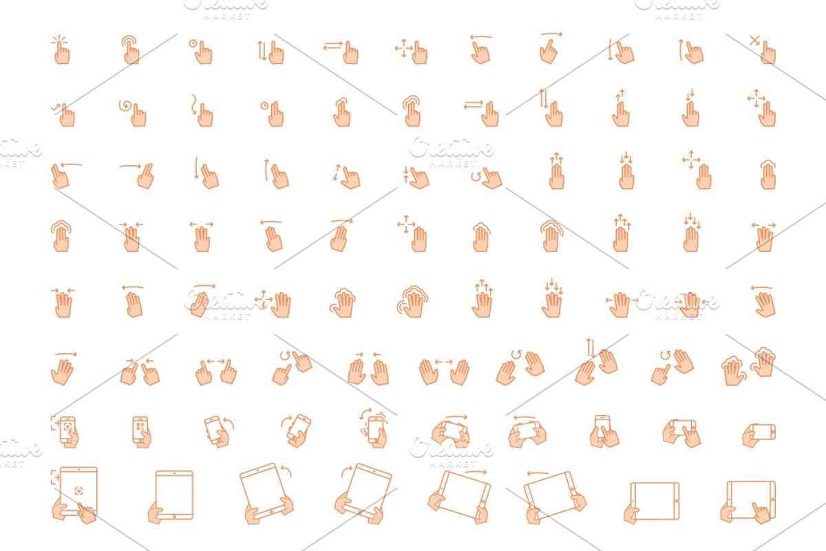 83 Line Touchscreen Gestures, an Icon by Mantas Bac (Photo 2 of 2)