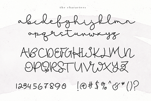 Blushed - Handwritten Script Font