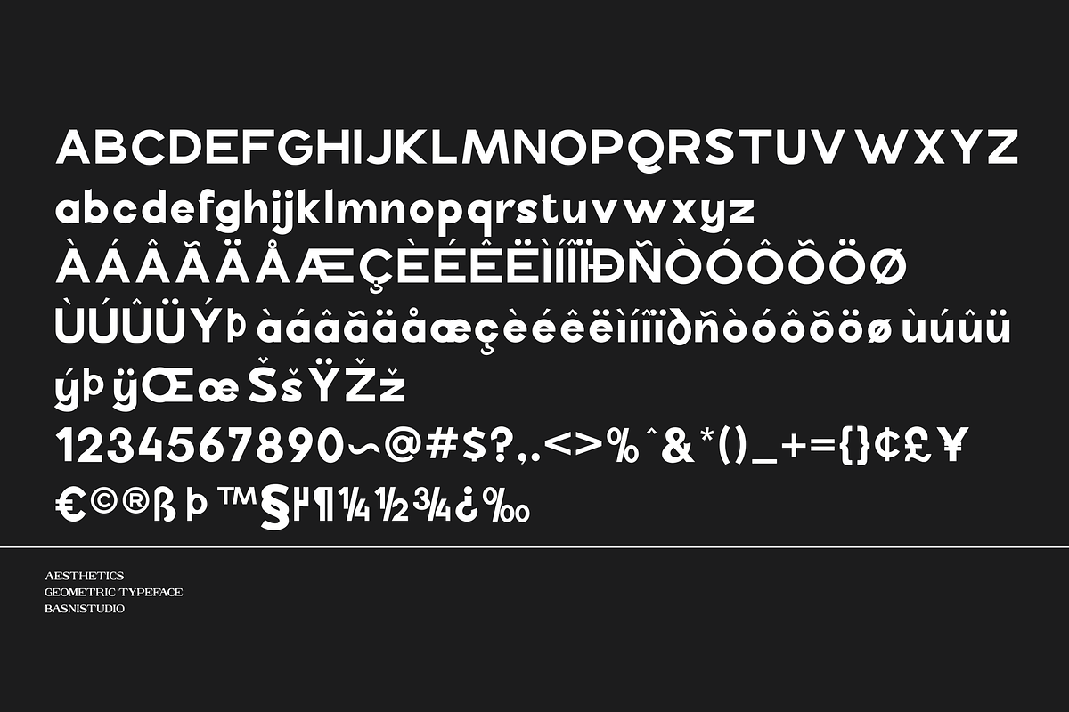 Billajenka Geometric Typeface, a Sans Serif Font by Basnistudio (Photo 7 of 7)