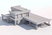 Modern country house, an Architecture 3D Model by profdesign (Thumbnail 8 of 10)