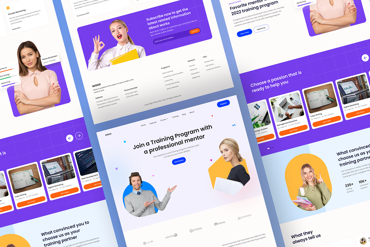 Woks - Online Course Landing Page, a Landing Page Template by SundayWorkTeam (Photo 3 of 3)