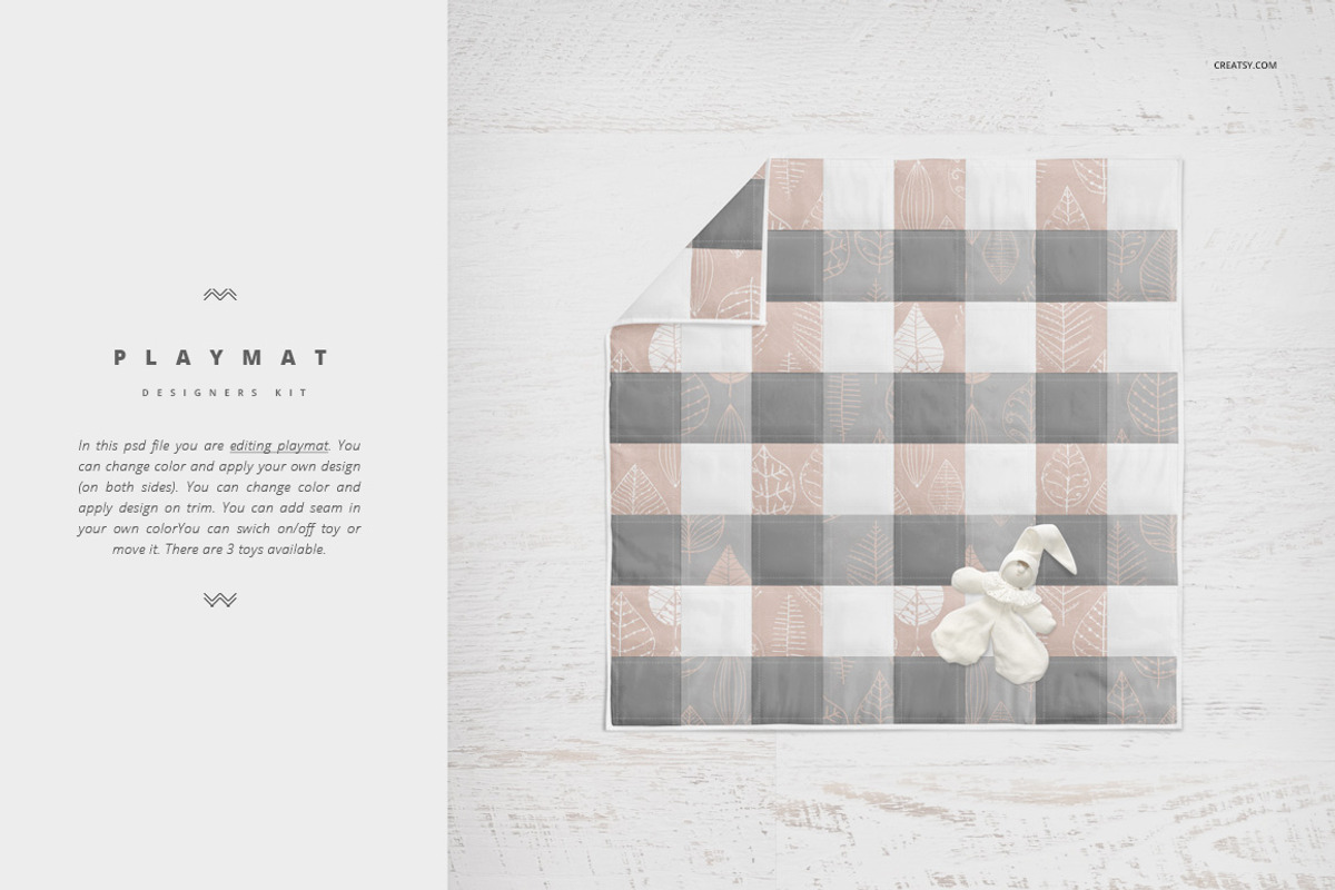Crib Beddind Designers Kit Mockup, a Bottom Mockup by Creatsy (Photo 25 of 29)