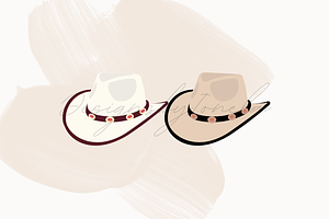 Cowboy And Cowgirl Hat Svg Bundle