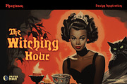 PM Phantasm Spooky Retro Font, a Serif Font by Paper Moon Graphic Supply (Thumbnail 10 of 16)
