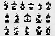 Lantern Silhouette SVG #2, a Decorative Illustration by newminddesign (Thumbnail 1 of 5)