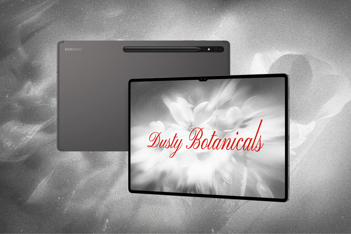 FLORAL Dusty Monochrome Backgrounds, a Background Graphic by Anzhelika (Photo 6 of 10)