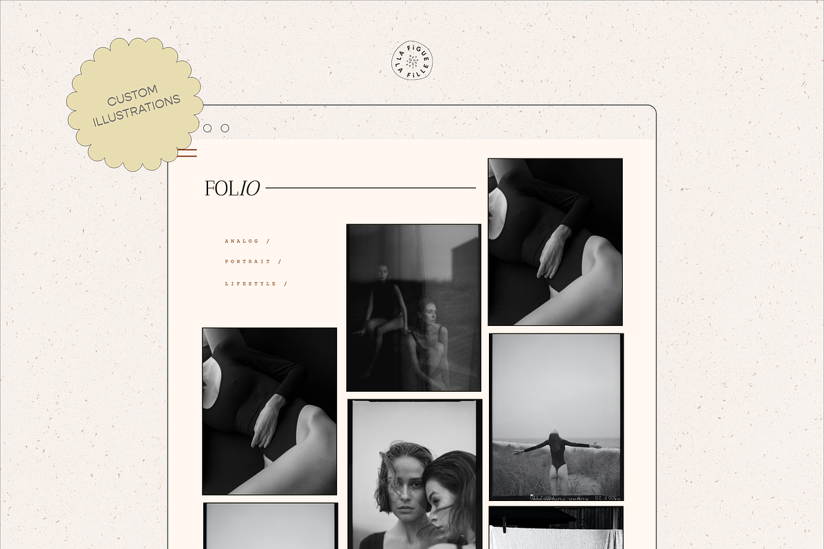 Adelpha Showit Web Template, a Websites & App Template by Figue Studio (Photo 3 of 5)