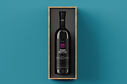 Wine Gift Box Mockup, a Packaging Mockup by Se٧enStudio (Thumbnail 2 of 2)