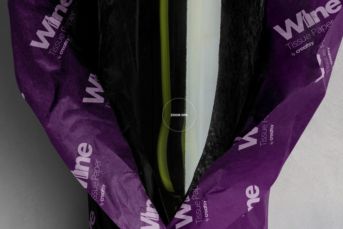 Wrapping Paper Wine Bottle Mockup, a Pens & Pencil Mockup by creatsy5 (Photo 22 of 27)
