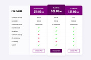 Pricing Tables, a Templates & Theme by Youme Techworld (Thumbnail 5 of 5)