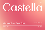 Castella | Modern Sans Serif Font, a Sans Serif Font by Masyafi Studio (Thumbnail 1 of 8)