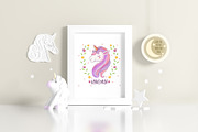 Kids Room Frame Mockups - Unicorn, a Product Mockup by Milan Mockup (Thumbnail 2 of 6)