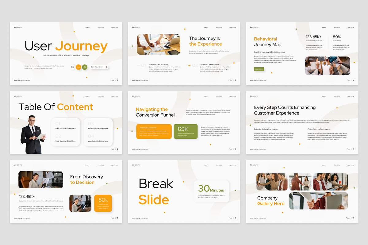 User Journey Presentation, a Presentation Template by Annora Studio (Photo 5 of 7)