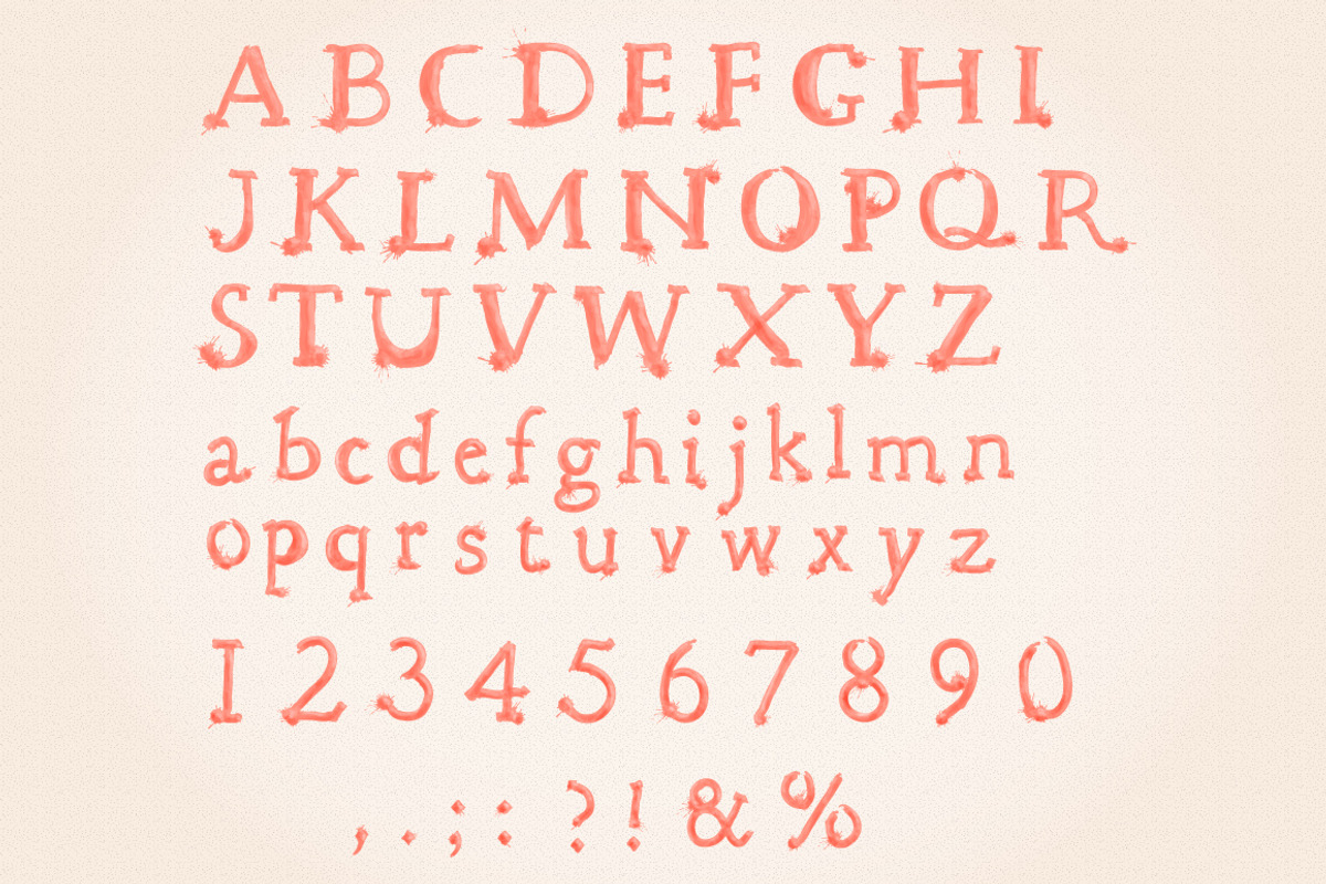 Watercolor Alphabet, a Texture Illustration by Anna Ivanir (Photo 1 of 4)