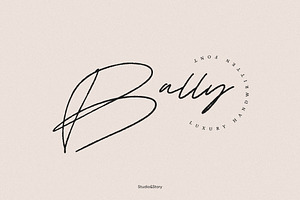 Bally | Handwritten Script Font