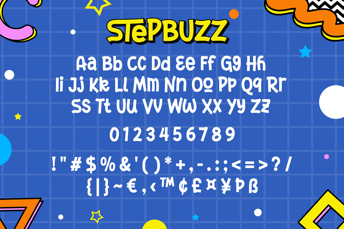 StepBuzz - A Playful Font, a Serif Font by agnyhasyastudio (Photo 6 of 8)