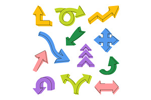 Set of vector doodle arrows. Drawn, an Object Illustration by Elegant Solution
