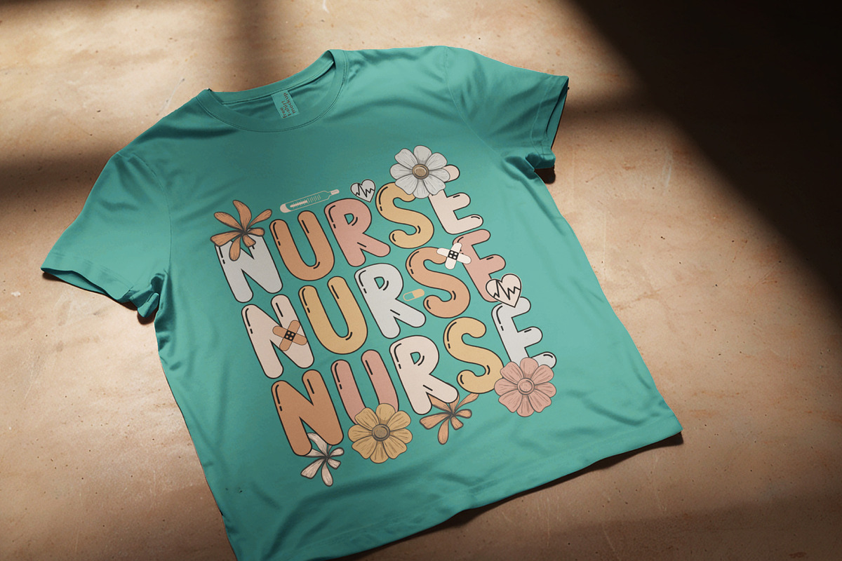 Nurse Typography Shirt PNG, a Graphic by Vector Portal (Photo 2 of 5)