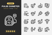 Pulse Oximeter Icons, an Icon by Spacepixel Creative (Thumbnail 1 of 3)