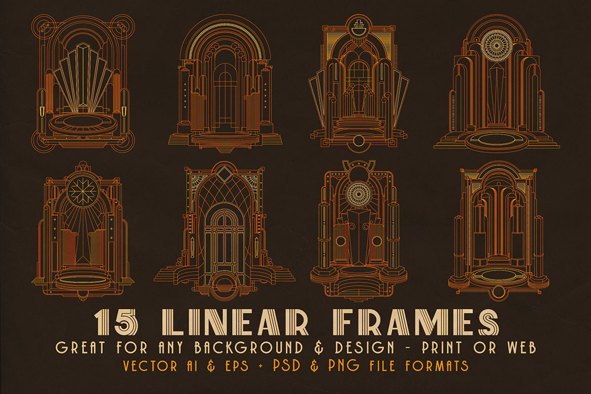 SALE Art Deco Toolkit, a Background Graphic by Cruzine (Photo 74 of 111)