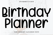 Birthday Planner, a Handwritten Font by InermediaSTUDIO (Thumbnail 1 of 8)