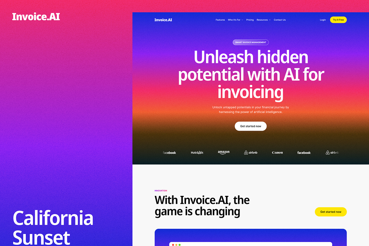 Invoice.AI - Financial Landing Page, an UI Kit Template by Base Design Studio (Photo 4 of 6)