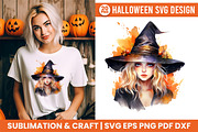 Halloween Witch Sublimation Bundle, a Seasonal Illustration by Creative Arslan (Thumbnail 6 of 11)
