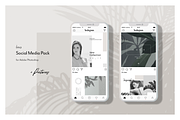 Lifestyle Social Media Pack • Íma, a Social Media Template by Nonola (Thumbnail 1 of 8)