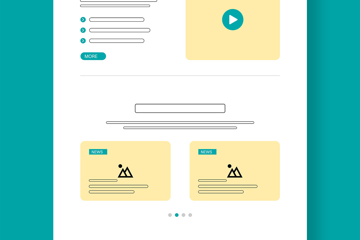 eCommerce Wireframe Landing Page, a Landing Page Template by MightyDesign (Photo 5 of 9)