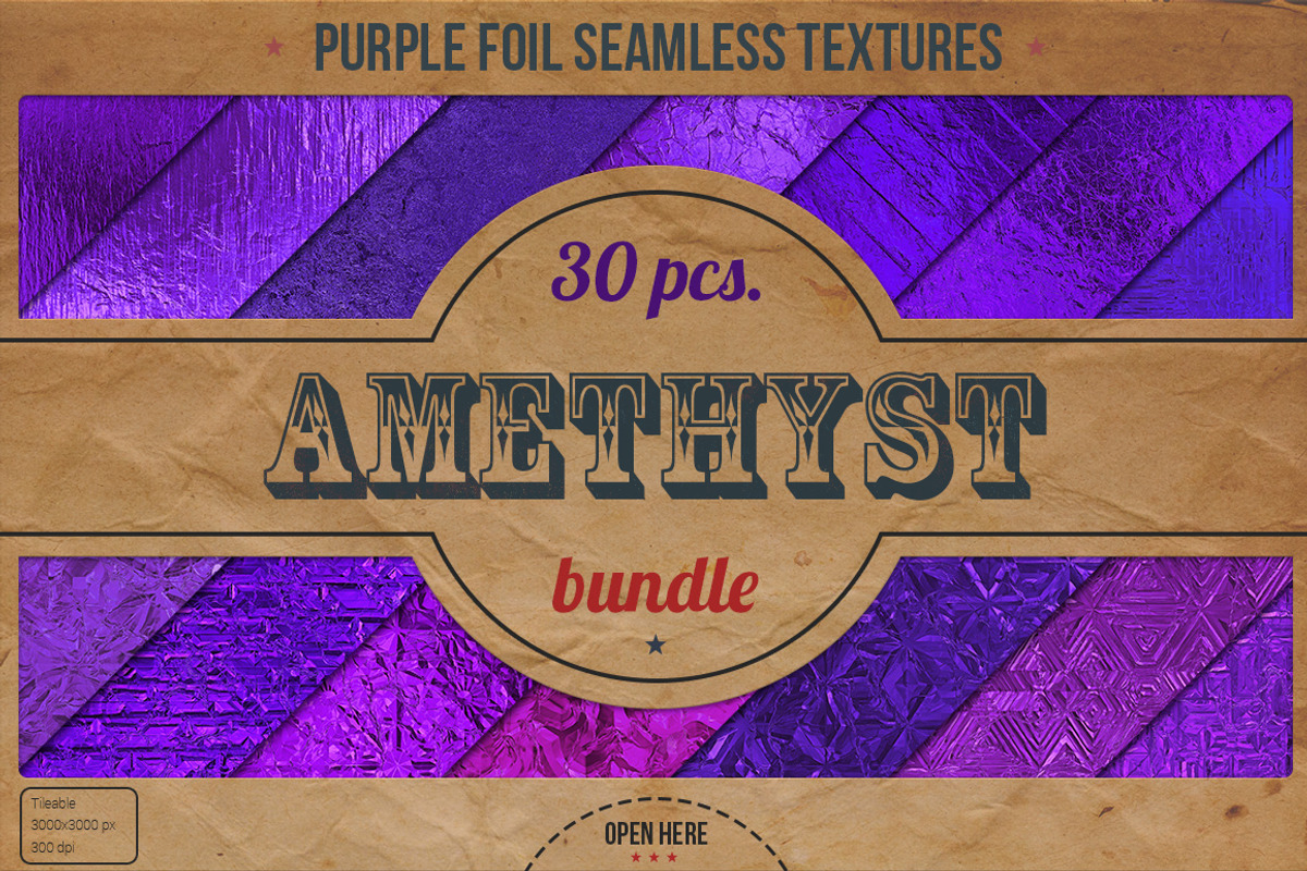 Purple Foil Textures XL Bundle, a Texture Graphic by Marabu Textures Store (Photo 1 of 4)