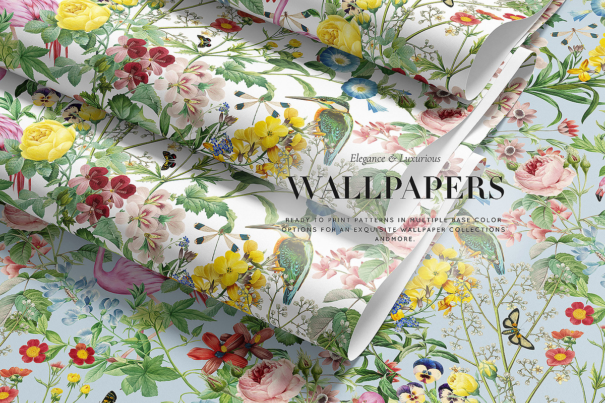 Summer Bloom Seamless Prints & Motif, a Pattern Graphic by TSTUDIO (Photo 8 of 10)