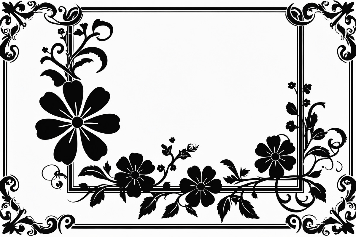 Floral Border Pack, an Illustration by hafijul (Photo 2 of 9)