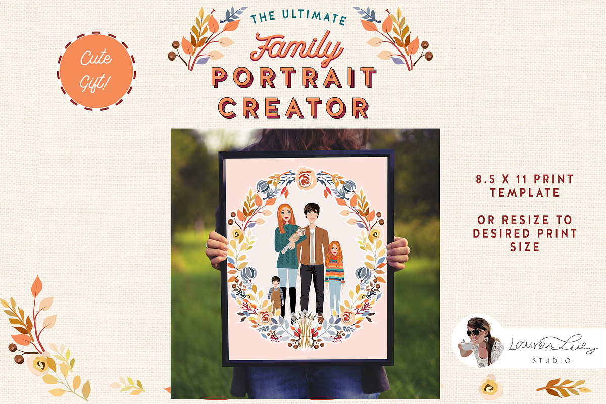 Portrait Creator Fall Outfits Family, a Person Illustration by Lauren Lesley Studio (Photo 7 of 18)