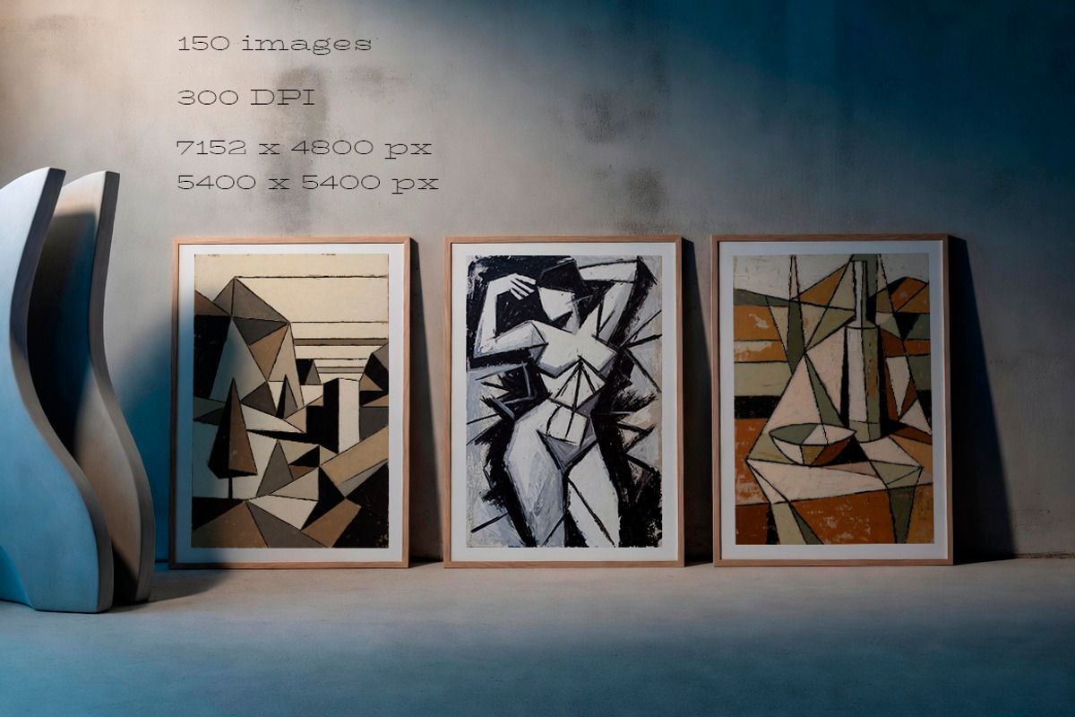 Cubism Collection.Printable Wall Art, a Decorative Illustration by O m N i  Studio (Photo 4 of 17)