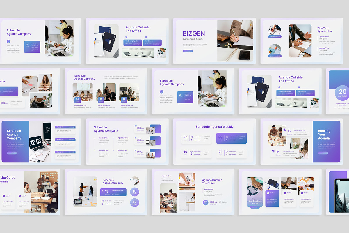 Bizgen-Business Agenda Google Slides, a Presentation Template by Premast (Photo 2 of 3)