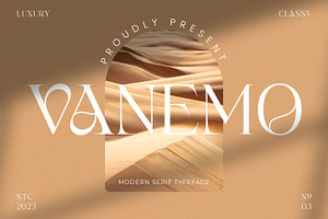 Vanemo Modern Serif Typeface