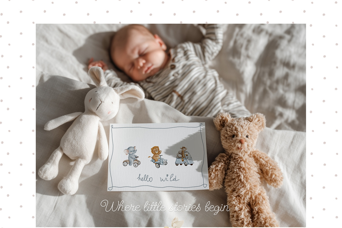 Tiny Moments – Baby Card Mockups, a Mockup by NikiArts (Photo 3 of 8)