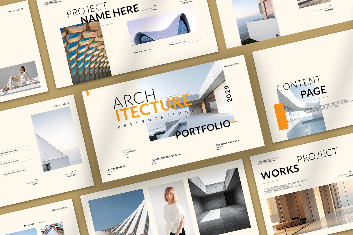 Architecture Portfolio Presentation, a Presentation Template by Oriofix (Photo 3 of 9)