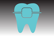 Dental icon design template, a Solid Icon by Sumberpangan (Thumbnail 3 of 3)