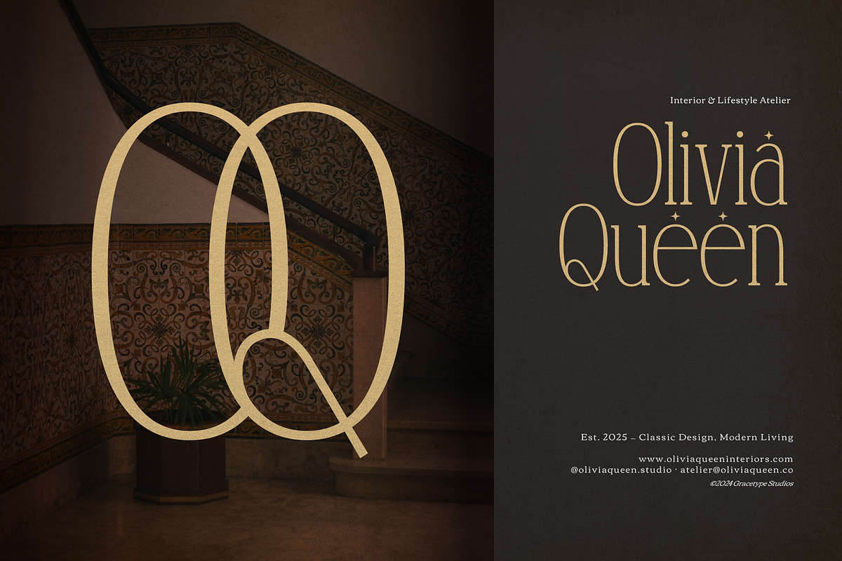 Bratan Safioor Modern Display Serif, a Serif Font by gracetype_studio (Photo 2 of 12)