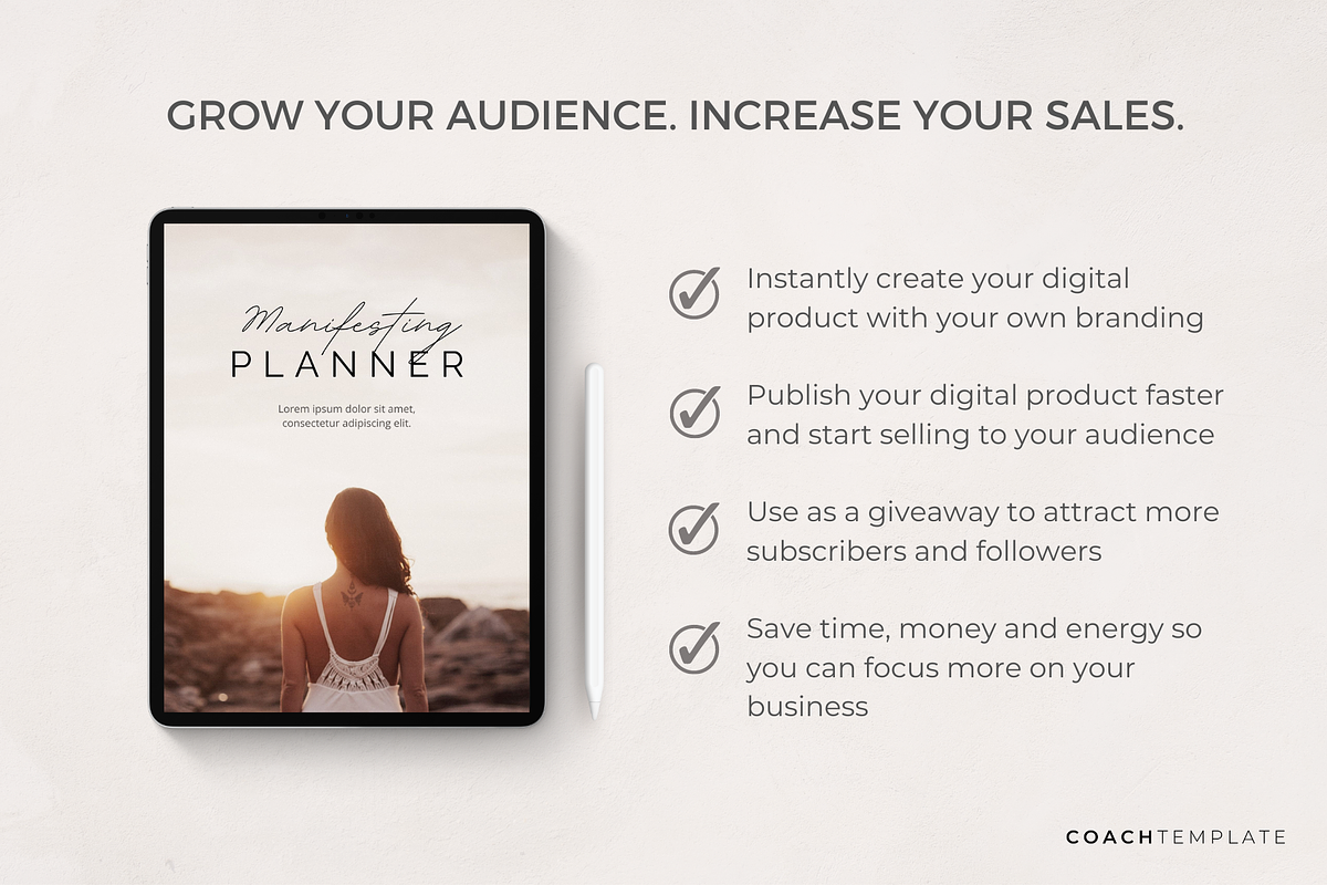 Manifesting Workbook Canva Template, a Marketing Template by COACHTEMPLATE (Photo 2 of 9)