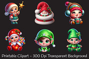 Cute Christmas Baby Gnome Sublimatio, an Illustration by RobertsArt (Thumbnail 3 of 5)