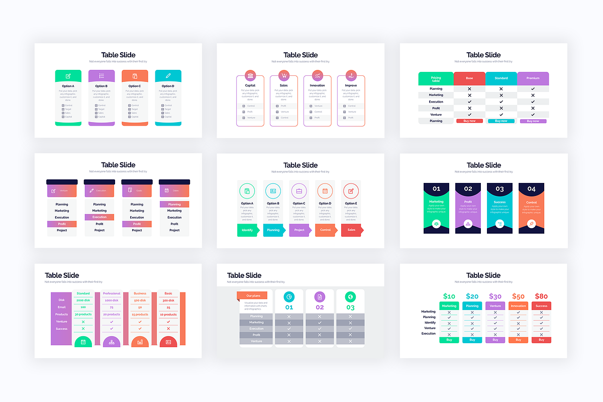 Table Illustrator Infographics, a Presentation Template by Slidesmash