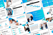 Light Blue Business Powerpoint, a Presentation Template by Fitra Noor (Thumbnail 1 of 4)