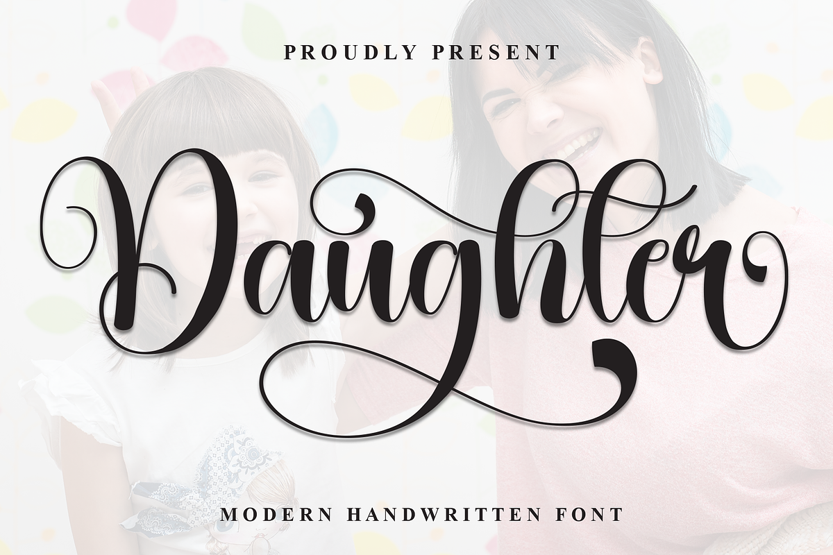 Daughter | Script Font, a Handwritten Font by Scratchones (Photo 1 of 9)