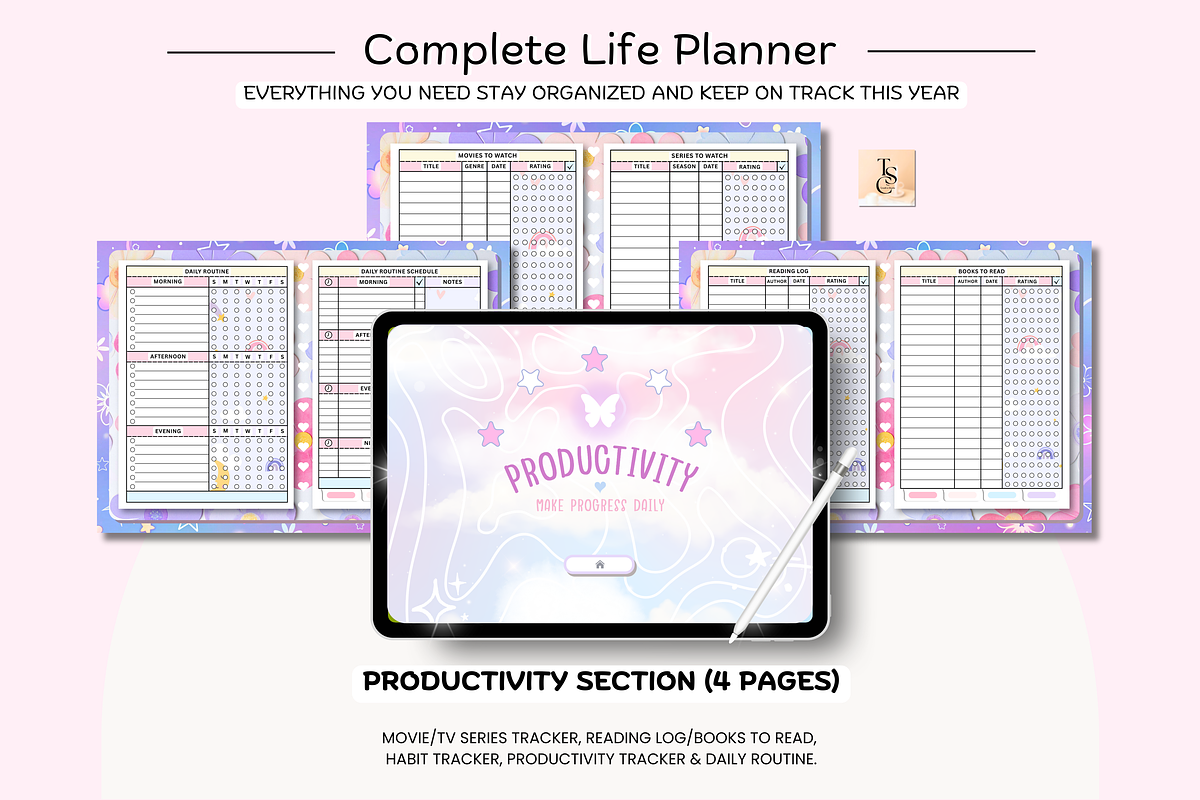 Starlight Purple Digital Planner preview 6