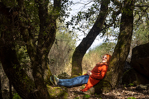 Beautiful red haired woman in an ora, a Person Photo by Imaginarium