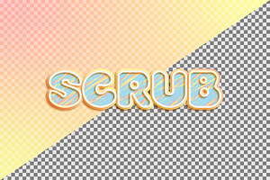 Scrub Text Effect