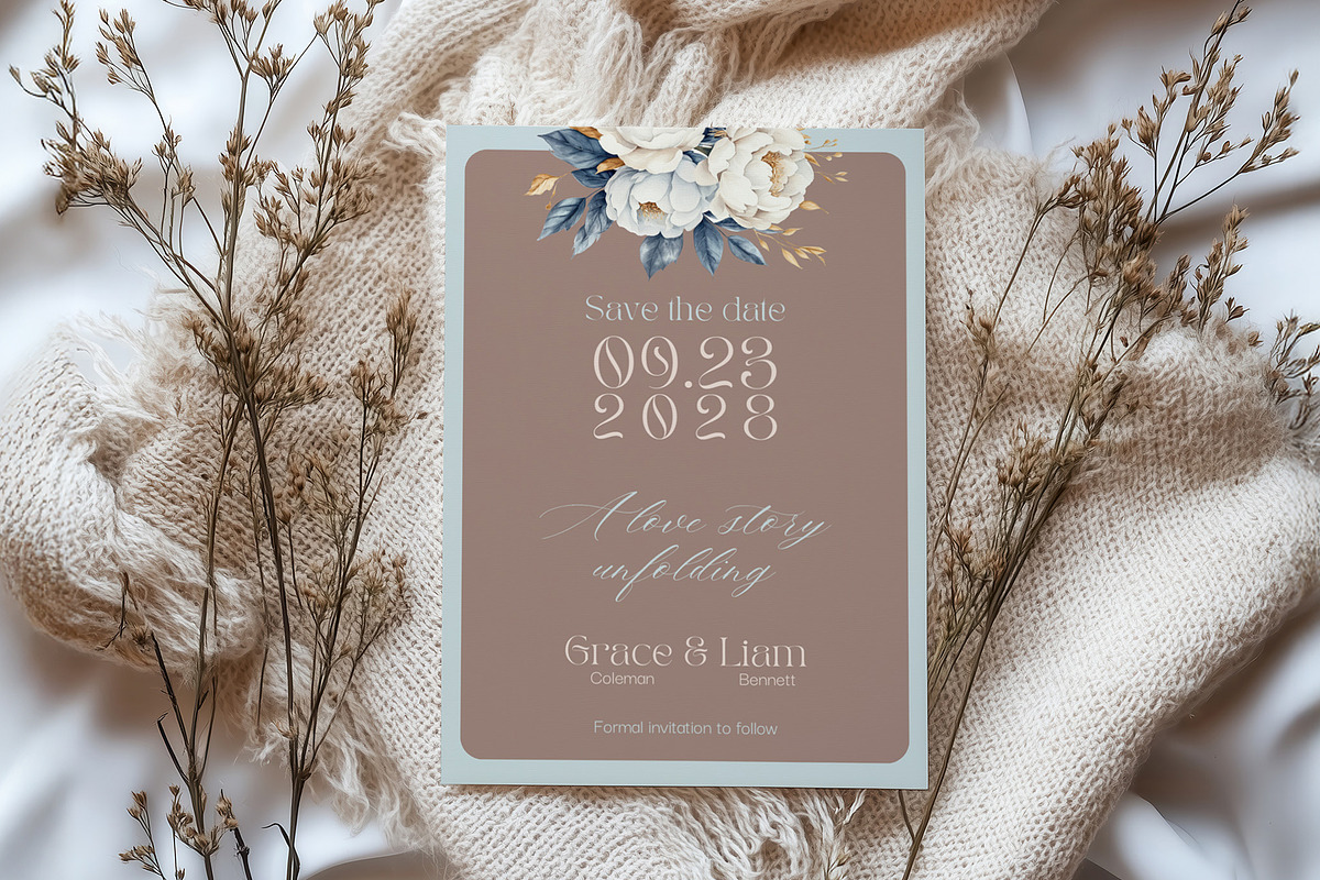 Wedding Invitation Set Canva, an Invitation Template by Hotpin (Photo 3 of 5)