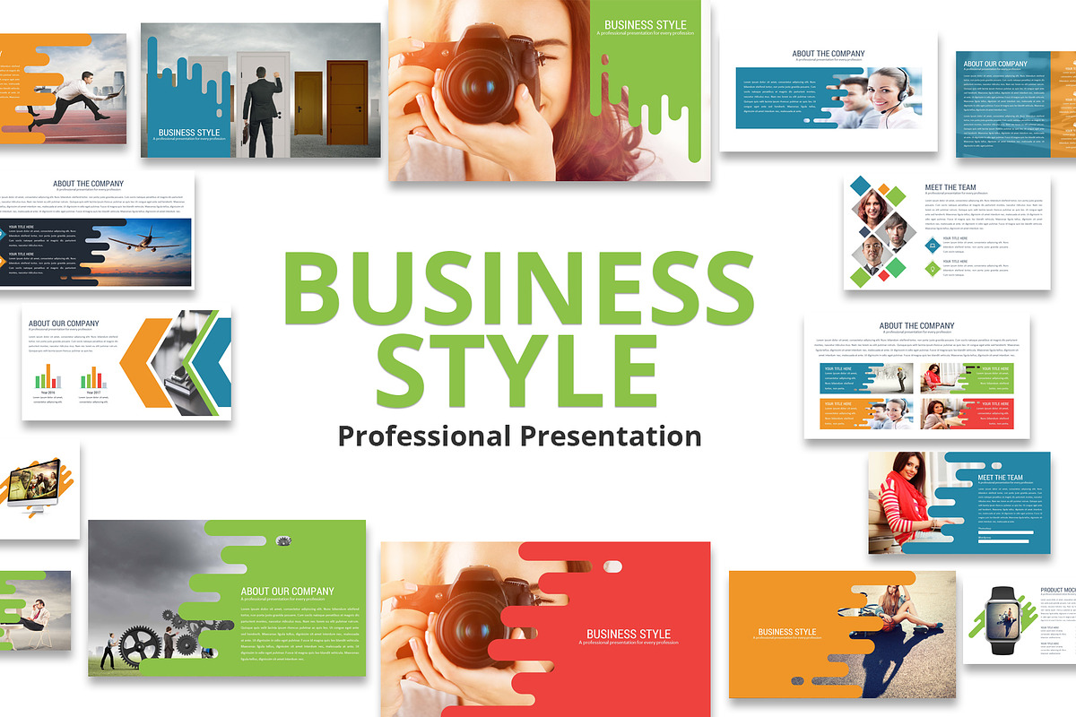 Business Style Powerpoint Template, a Presentation Template by Creative ...